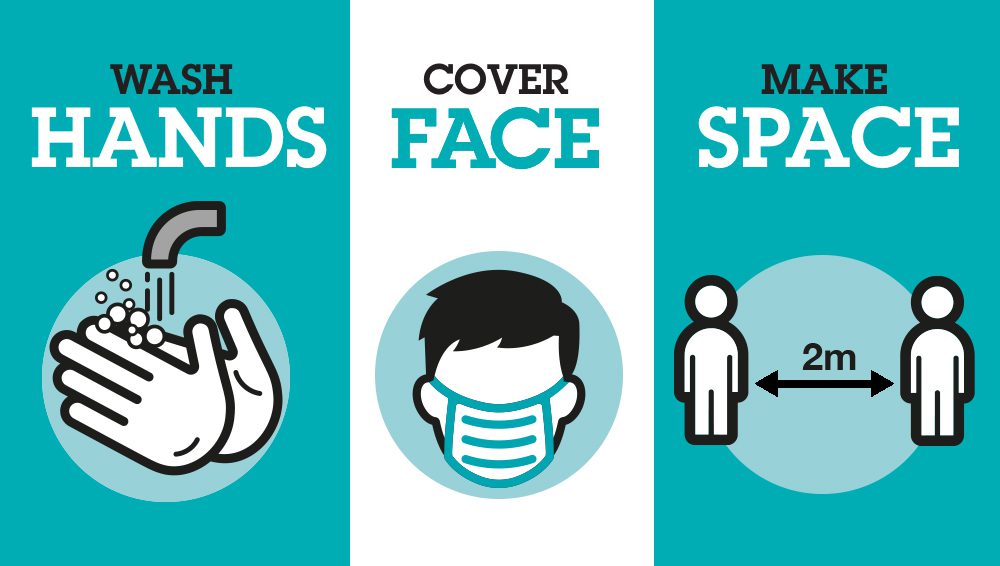 Hands, face, space - prevent the spread of Coronavirus