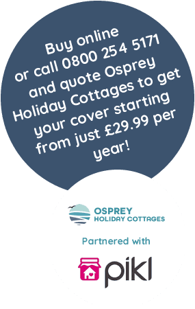 Holiday lettings insurance from Osprey Holiday Cottages & Pikl Insurance